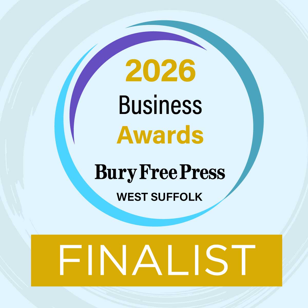 Logo for the Bury Free Press Business Awards Finalist