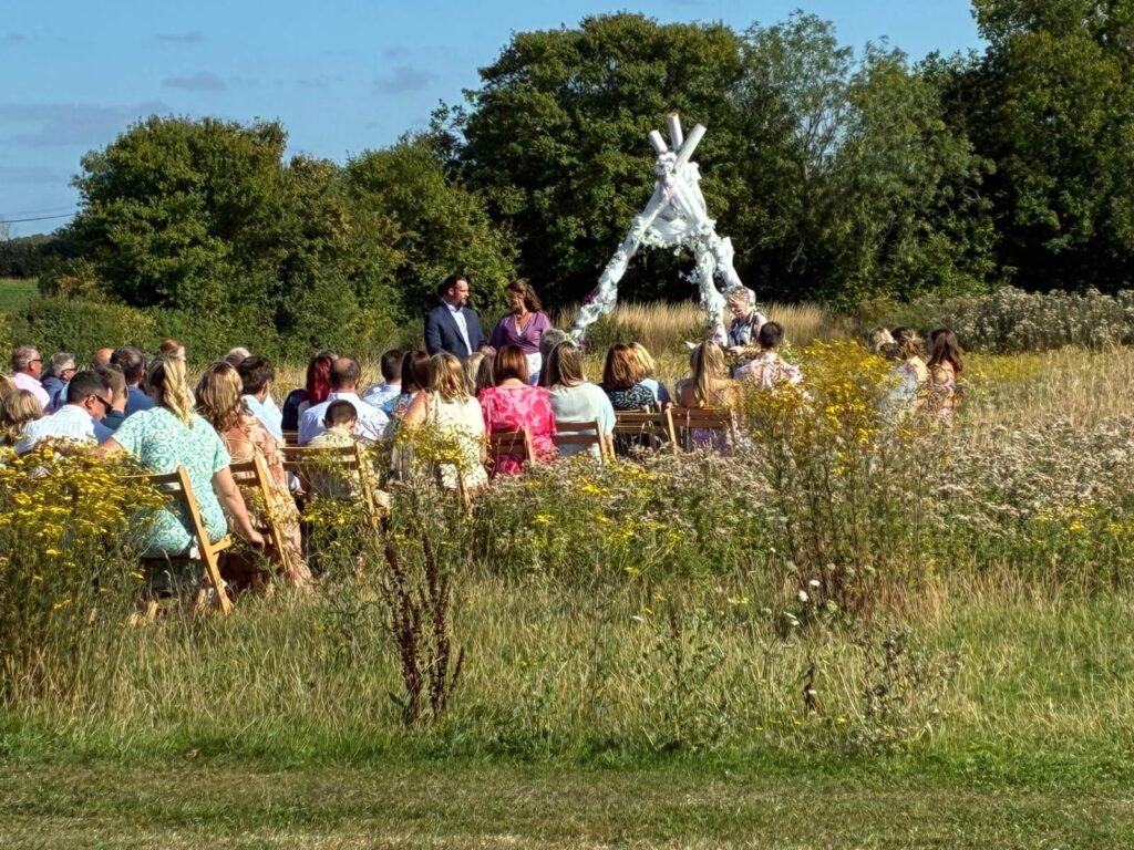 norfolk farm meadow celebrant wedding ceremony