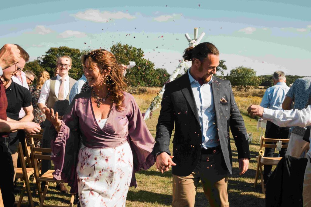 post-wedding confetti joy